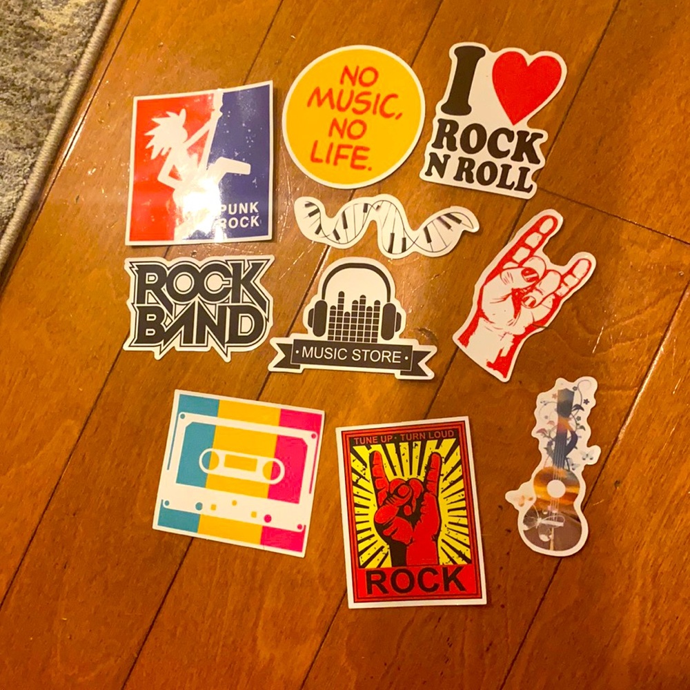 10 MUSIC Stickers